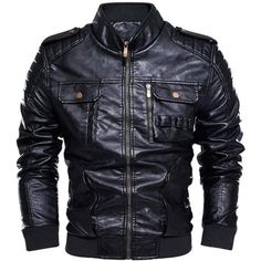 Warming Features: Full Sherpa Lined Body And Collar For Added Warmth. Made From Real Lambskin Leather. High-Quality Genuine Sheepskin Leather: Our Men's Black Bomber Biker Moto Leather Jacket Is Crafted From Premium Sheepskin Leather, Providing Durability, Comfort, And A Luxurious Feel. Perfect Gift Choice: Present Your Loved Ones With An Extraordinary Black Leather Jacket Men That Is Bound To Create Cherished Memories, Bring A Smile To Their Face, And Leave A Lasting Impression. Classic Bomber Winter Leather Biker Jacket With Zipper, Winter Leather Jacket For Outdoor, Fall Leather Outerwear With Multiple Pockets, Winter Outdoor Leather Jacket, Winter Leather Biker Jacket With Stand Collar, Classic Winter Biker Jacket For Outdoor, Fitted Moto Outerwear With Padded Collar, Leather Long Sleeve Outerwear With Multiple Pockets, Fitted Leather Outerwear With Stand Collar