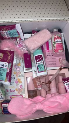 the contents of a beauty box are neatly packed and ready to be used for sale