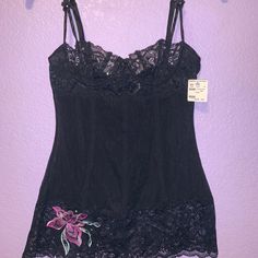 Nwt! Sexy Black Lace Lingerie Chemise / Slip. No Padding. Size Small For Curious Poshers: My Mom Used To Work For Frederick’s Of Hollywood And Would Often Receive Samples Or Discounted Merchandise. For This Reason, You Will See Me Post Lots Of Frederick’s Items With Or Without Tags But All Are Brand New And Unworn. Pink Fitted Camisole For Night, Fitted Black Chemise, Fitted Chemise With Built-in Bra For Loungewear, Black Fitted Chemise, Fitted Chemise With Built-in Bra For Night Out, Fitted Feminine Black Sleepwear, Pink Fitted Coquette Camisole, Fitted Black Feminine Sleepwear, Feminine Fitted Black Sleepwear