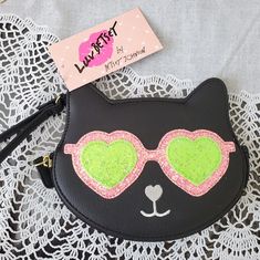 New With Tags Super Unique Wristlet Pouch With Wrist Strap Zip Closure 2 Credit Card Slots Measures Approximately 7" (L) X 5.5" (H) What A Fabulous Betsey Johnson Wristlet!! Sparkling Eyeglasses New With Tags Bundle For Discounts. Buy With Confidence. Fast Shipping! Black Clutch Wristlet For Gift, Trendy Wristlet With Zipper Closure For Gift, Black Wristlet With Zipper Closure For Gift, Trendy Wristlet With Zipper Closure As Gift, Black Wristlet With Zipper Closure As Gift, Black Clutch With Zipper Pouch For Personal Use, Trendy Black Pouch For Personal Use, Chic Black Coin Purse For Gift, Trendy Pouch Wristlet For Daily Use