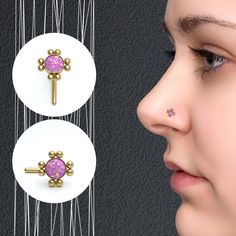 ⋙ Description Nose stud made of high quality 316L Surgical Steel. This listing is for one earring. ⋙ Measurements ● Wire gauges (wire thickness) the item can be made: 22G; 20G; 18G; 16G ● Post shapes the item can be made with: Bone; L-shaped; Left Screw (to use for your left nostril); Right Screw (to use for your right nostril) ⋙ Coloring This item can be made in the following colors: Original Steel Color; Yellow Gold Plated; Rose Gold Plated Please be aware that during the gold plating process Internally Threaded Round Nose Studs As Gift, Nickel-free Round Nose Studs As Gifts, Nickel-free Round Nose Studs For Gift, Hypoallergenic Nose Studs For Gift, Opal Nose Ring, Nose Piercing Jewelry, Nose Rings, Nose Ring Stud, Nose Stud