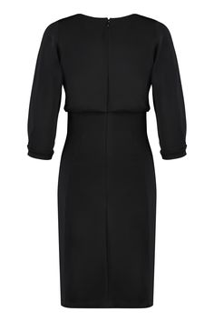 50% Viscose, 42% Polyamide, 8% Elastane Tailored A-line Midi Dress For Formal Occasions, Elegant V-neck Belted Dress For Evening, Elegant V-neck Jacket Dress For Formal Events, Classic Tailored V-neck Dress, Tailored A-line Midi Dress For Evening, V-neck Midi Dress With Flattering Silhouette For Work, Formal Long Sleeve Midi Dress With Fitted Waist, Tailored Spring Evening Midi Dress, Knee-length Dressy Semi-formal Dress