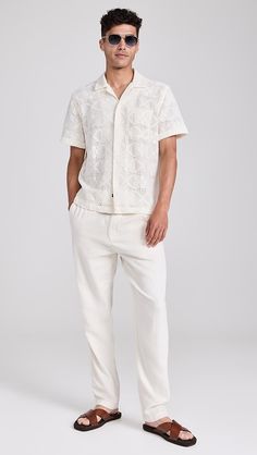 RAILS Willemse Shirt | Shopbop Casual Collared Tops With Broderie Anglaise, Elegant Cotton Short Sleeve Shirt, Casual Broderie Anglaise Shirt For Daywear, Summer Button-up Shirt With Broderie Anglaise, Spring Cotton Short Sleeve Shirt With Lapel Collar, Rails Clothing, Man Style, Medical Problems, Notched Collar