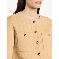 Find SANDRO Patch-pocket Cropped Tweed Jacket 10 on Editorialist. Sandro tweed jacket67% polyamide, 33% viscoseExposed button fastening at frontRelaxed fit, classic collar, two patch pockets at the chest, croppedDry clean onlyTrue to sizeModel is 5ft 10in/1.78m and wears a size UK 8Midweight, non-stretch Beige Long Sleeve Tweed Jacket With Patch Pockets, Beige Tweed Jacket With Patch Pockets For Fall, Tweed Jacket, Patch Pocket, Collar, How To Wear