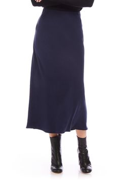 A versatile solid hue brings chic charm to this satin midi skirt that's made to complement your polished style. 34" length (size Medium) Pull-on style 93% rayon, 7% polyester Dry clean Made in the USA of imported fabric Polished Style, Satin Midi Skirt, Karen Kane, Nordstrom Store, Midi Skirt, Dry Clean, Nordstrom, Size Medium, Satin