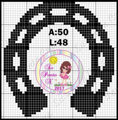 a cross stitch pattern with a girl on it