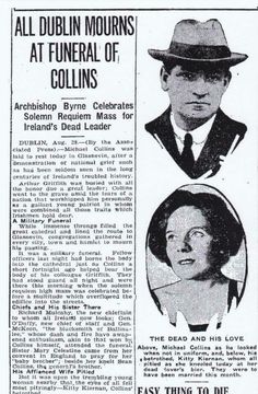 an old newspaper article with two men in hats and one woman wearing a dress shirt