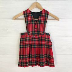 O’Neil of Dublin - Red plaid tartan pleated pinafore dress, sz 3/4 -Description- O’Neil of Dublin - Red plaid tartan pleated pinafore dress Material(s): Wool, Acrylic, Polyester blend Size: 3/4 Condition: Very good! -Measurements- Length from Shoulder to Hem: 20"  _gsrx_vers_856 (GS 7.0.20 (856)) 2024 Style, Pinafore Dress, Dress Material, Measurement Length, Red Plaid, Dress Materials, Dublin, Tartan, Two Piece Skirt Set