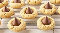 Classic Peanut Butter Blossom Cookies Recipe - BettyCrocker.com Creamy Peanut Butter Cookies, Peanut Blossom Cookies, Peanut Butter Blossoms Recipe, Peanut Butter Kiss, Peanut Butter Blossom, Peanut Butter Kiss Cookies, Peanut Blossoms, Butter Blossoms, Peanut Butter Blossom Cookies