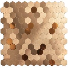 an image of gold hexagonal tiles