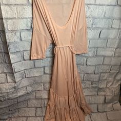 Nwt Size Xs Scoop Neckline Shirtsleeves Tie Belt Tiered Skirt 100% Cotton Measurements: Length 47”, Armpit To Armpit 20” Casual Flowy Midi Dress For Beach Cover-up, Flowy Casual Midi Dress For Beach Cover-up, Spring Breezy Long Maxi Dress, Flowy Midi Dress For Spring Beach Cover-up, Spring Long Beach Dress For Daywear, Long Spring Beach Dress For Daywear, Long Beach Dress For Daywear In Spring, Long Beach Dress For Spring Daywear, Spring Beachwear Midi Dress For Brunch