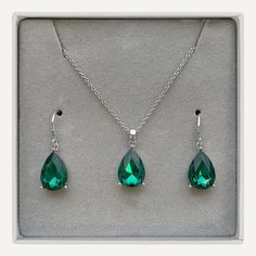 Eye-catching and elegant, this sparkling necklace and earring set is a perfect gift for that special someone.Show how much you care, and how much they mean to you with this thoughtful piece.Emerald symbolises youth, rebirth, wisdom, success in love and good fortune. Rhodium Plated Nickel, Lead, and Cadmium Free Product Code: RG0004RE Collection: Boxed Type: Set Material: Base Alloy Metal & Crystal Dimensions: Pendant Dimensions: Style: Birthstone Colour, May, Geometric Includes: Emerald Birthstone, Sparkle Necklace, Gold Armband, Birthstone Colors, Free Product, Keep Jewelry, Everyday Jewelry, Cleaning Jewelry, Jewelry Plate