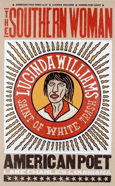 a white label with a woman's face on it