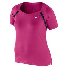 Nike Dri-Fit Border Tennis Top In Violet Magenta Xs Size - S Color - Violet/Navy Stye - Condition - Brand New With Tag Nwt Nike Purple Fitted Top, Fitted Nike Purple Tops, Tennis Top, Tennis Tops, Magenta Color, Nike Tennis, Cute Nikes, Womens Tennis, Nike Tees