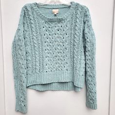 Reversible Sweater, Aeropostale Sweater, Pink Knit Sweater, Grey Knit Sweater, Fall Clothes, Knit Pullover, Pink Sweater, Light Weight Sweater, Blue Sweaters