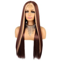 Item Function: 1. Good Quality: Long Straight wigs for women with stylish design and outstanding looking. Made of heat resistant synthetic fiber, soft touch and natural looking, just like your own real hair. Wigs for women with very stylish designs and pretty looking, make you more beautiful and confident, you will get tons of compliments with this cute wig. The comfortable wig cap with 2 adjustable straps and 2-3 combs to fix, you can adjust its size to fit your head. Perfect size for most peop Lace Costume, Straight Wigs, Real Hair, Long Straight Hair, Wigs For Women, Costume Wigs, Hair Lace, Straight Wig, Wig Cap