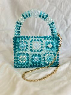 Bag, beadedbag, handmadebag, bead , handcrafted, blue, luxury, jewelry, handbag, handmade