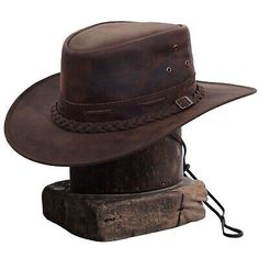 Top Seller for Rustic Leather Hat Cowboy, Cowgirl Hat Western Hat For Men & Women, Women's Accessories Cowgirl Hats Western, Sombrero Cowboy, Leather Bucket Hat, Leather Cowboy Hats, Outback Hat, Western Hat, Leather Hat, Rodeo Fashion, Cowboy Outfits