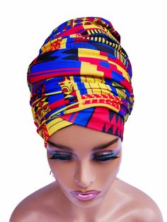 Stand out with our HANDMADE AFRICAN PRINT PRE TIED TURBAN Fashion Head Wrap; our turban scarves are easy to tie and large enough for any style. A nicely done head wrap is an affordable fashion statement that will make you feel and look beautiful and a classy way of transforming any outfit into an African or ethnic Look/Wear. EASY TO WEAR - No special skills required, these wraps are super easy to tie with ZERO EFFORT and are very VERSATILE. ANYONE WITHOUT PRIOR KNOWLEDGE OF WRAPPING A HEADWRAP C Adjustable Traditional Summer Turban, Traditional Adjustable Summer Turban, Black Bohemian Headwrap For The Beach, Multicolor Turban Headband For Beach, Adjustable Multicolor Traditional Headwrap, Traditional Summer Headwrap One Size, Traditional Adjustable Multicolor Headwrap, Traditional One-size Summer Headwrap, Fitted Multicolor Headwrap For The Beach