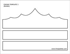 a drawing of a tent with the text crown template 3 blank on top and bottom