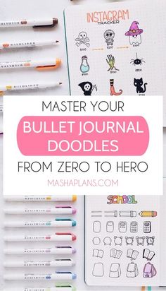 Dot Doodles Simple, Bullet Journal For Kids, Learn To Doodle, Cute Little Doodles, Doodles Journal, Doodling Tutorial, How To Doodle, Planner Doodles