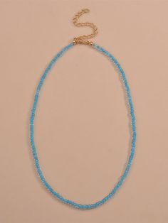 Color: Baby Blue Gender: Women Material: Plastic Quantity: 1 piece Style: Cute Details: Beaded Type: Beaded, Chokers IN Length 14.6-17.3 This data was obtained from manually measuring the product, it may be off by 1-2 CM. Pearl Types, Gold Style, Heart Charm, Bead Charms, Baby Blue, Turquoise Necklace, 1 Piece, Jewelry Accessories, How To Find Out