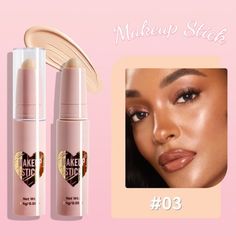 8-color Highlighter Pen Pearlescent Brightens And Naturally Fits The Face With Three-dimensional Shadow Stick Size: One Size.  Color: C. Makeup Skin Tone, Contouring Stick, Cream Contour Stick, Light Skin Makeup, Highlighting Contouring, Skin Tone Makeup, Makeup Materials, Face Brightening, Contour Stick