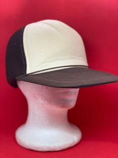 This is an 80s baseball hat. Shows little to no use. It is a size small. Meant for adults with smaller heads or youth. Retro Adjustable Snapback Hat For Sports, Retro Fitted Hat For Baseball Season, Retro Adjustable Fitted Hat For Baseball Season, Retro Trucker Hat For Baseball Season, Retro Snapback Hat With Curved Brim, Retro Snapback Hat For Baseball Season, Retro Dad Hat With Curved Brim, Retro Snapback Fitted Hat, Retro Snapback Cap