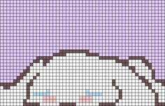 a pixellated image of a cat on a purple background