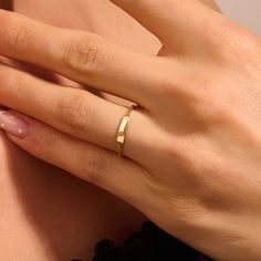 Enhance your style with our 14k Solid Gold Engraved Signet Ring. This minimalist, custom name ring is perfect for women, featuring a flat bar design with a personalized monogram. Elevate your look with this elegant ladies' pinky ring. Give a gift they will be extremely happy with a personalized minimalist rings that customized with their initials or their beloved ones... Ring Details ❥ Gold KT: 14k 18k 10k Solid Gold ❥ Gold Color Options: Rose Gold, Yellow Gold, White Gold ❥ Thickness: 0.94 mm ❥ Engraved Signet Ring, Monogram Ring, Name Rings, Elegant Ladies, Gold Engraving, Initial Ring, Etsy Personalized Gifts, Personalized Monogram, Pinky Ring