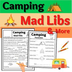 camping mad libs and more