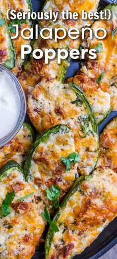 jalapeno poppers on a plate with ranch dressing