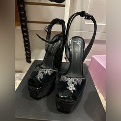 Giuseppe Zanotti Black Heels Brand New Never Used Comes With Box And Shoe Covers Size 41 Elegant Shoes Heels, Zanotti Shoes, Giuseppe Zanotti Shoes, Elegant Shoes, Shoe Covers, Cover Size, Dream Clothes, Giuseppe Zanotti, Black Heels