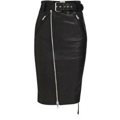 Black leather and stretch-jerseyTwo-way zip fastening through asymmetric frontBelted waistTone-on-tone lacingFitted cut Midi skirtFabric1: 100% leather (Lamb); fabric2: 65% viscose, 30% polyamide, 5% elastane; lining1: 100% viscose; lining2: 100% cottonSpecialist cleanMade in Italy Leather Belted Skirt For Night Out, Leather Skirt With Side Zipper For Night Out, Fitted Leather Belted Skirt, Black Leather Skirt With Zipper Closure, Leather Skirt With Zipper For Night Out, Leather Skirt With Zipper Closure For Night Out, Fitted Leather Bottoms With Side Zipper, Edgy Leather Skirt For Work, Fitted Leather Skirt With Side Zipper