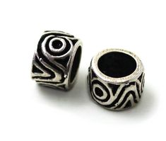 PRICES MAY VARY. Pack of 2 ; 925 sterling silver norse Irish viking celtic runes bead ring design, solid pieces quality Great for beards beads rings, dreadlock or pirate or medieval braid hair beads ornament styles Good quality 925 sterling silver ; Lead, cadmium and nickel free Approximately Hole 6 mm x Width 8 mm x Length 0.60 cm or 0.24 Inch Imported, Thailand origin ; Direct from Amazon warehouse 
Good quality 925 sterling silver
Amazon return policy 
Direct from Amazon warehouse 
Actual col Pirate Hair Beads, Pirate Hair, Celtic Runes, Beads Rings, Beard Beads, Dreadlock Jewelry, Nordic Vikings, Pagan Jewelry, Hair Beads