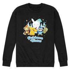 Spend winter all warm and cozy with this Pokémon graphic sweatshirt. Spend winter all warm and cozy with this Pokémon graphic sweatshirt. Crewneck Long sleevesFABRIC & CARE Cotton, polyester Machine wash Imported Color: Black. Gender: male. Age Group: adult. Winter Cartoon Print Sweatshirt For Streetwear, Winter Fleece Sweatshirt With Letter Print, Winter Letter Print Fleece Sweatshirt, Casual Fleece Sweatshirt With Character Print, Cozy Graphic Print Sweater For Winter, Cozy Graphic Print Winter Sweater, Winter Fleece Crew Sweatshirt, Winter Fleece Sweater With Letter Print, Winter Fleece Tops With Character Print