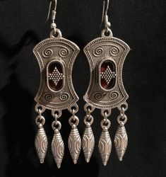 ~Handmade item~ Measurement: 7.5cm in length  Material: Metal , glass  A great piece to obtain before it's gone! Tribal Earring#Nomadic Earring# Tribal Jewelry#middle Eastern Jewelry# Tribal Belly Dance Jewelry#Tribal Boho Jewelry# Ceremonial Dangle Earrings, Silver Chandelier Earrings With Dangling Beads For Festivals, Silver Drop Earrings For Ceremonial Occasions, Festival Silver Teardrop Chandelier Earrings, Ceremonial Silver Drop Earrings, Silver Teardrop Chandelier Earrings For Festivals, Traditional Silver Chandelier Earrings For Ceremonial Occasions, Ornate Metal Chandelier Earrings For Festive Occasions, Ornate Metal Earrings With Latkans