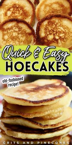 Make classic southern hoe cakes with this simple recipe. These hoe cakes (also known as fried cornbread) are versatile, crispy, and warm for the ultimate comfort food! Hoe cakes are considered a southern quick bread or flatbread and can be served any time of day straight out of the cast-iron skillet. Try this old-fashioned favorite today! Hoecake Recipe, Fried Cornbread, Corn Cake, Easy Comfort Food, Hand Pies, Southern Cooking, Ultimate Comfort Food, Food Pantry, Cast Iron Skillet