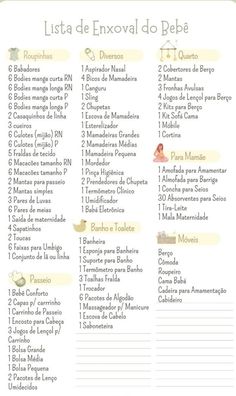 a list of things to do in the spanish language with pictures and words on it