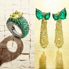 Grisogono Jewelry, Biedermeier Furniture, Emerald Rings, High Fashion Jewelry, Art Deco Bracelet, Fancy Yellow Diamond, Sapphire Jewelry, Yellow Sapphire, Yellow Diamond