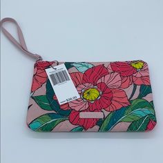 Nwt. Vintage Floral Print. 8.5”W X 5.5”H Everyday Pink Pouch With Cell Phone Pocket, Pink Handheld Pouch For Everyday Use, Trendy Pink Pouch For Everyday Use, Trendy Pink Clutch For Everyday Use, Trendy Pink Clutch For Daily Use, Trendy Pink Everyday Pouch, Trendy Pink Everyday Clutch, Trendy Pink Clutch With Zipper Closure, Trendy Pink Clutch With Zipper