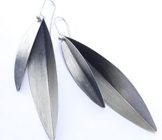 Silver Earrings - These beautiful silver earrings are adorned with a subtle oxidized finish. Contemporary Silver Earrings With Oxidized Finish, Artful Home, Feather Earrings, Precious Metals, Get Inspired, Silver Earrings, Original Art, Jewelry Earrings, Shop Now