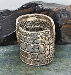 Authentic John Hardy Kali Large Sterling Silver Overlap Cuff Bracelet With JH Pouch 108.5 Grams - Etsy Silver Cuff Bangle Bracelet, Silver Adjustable Cuff Bracelet, Unique Silver Rectangular Cuff Bracelet, John Hardy Jewelry, Henderson Nv, John Hardy, Gorgeous Necklaces, Metal Jewelry, Precious Metals