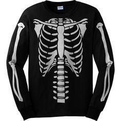 "Skeleton Torso Long sleeve Halloween Costume T-shirt with white vinyl KEYWORDS: HalloweenHalloween CostumeSkeleton CostumeSkeleton T-shirtHalloween T-shirtSkeletonSkeletonsCostume T shirtCostumesskeleton shirtskeleton teeskeleton shirtsbones CUSTOMIZE: We take most custom requests on any order. Please let us know if you would like to change our designs a little, change a color, add text, or create a whole new design from scratch. Please send us a message if you would like a custom design create Black Skeleton Jacket, Skeleton Long Sleeve Shirt, Skeleton Shirt Design, Fitted Long Sleeve Halloween T-shirt, Halloween Long Sleeve T-shirt With Skull Print, Black Long Sleeve T-shirt For Costume Party, Halloween Glow In The Dark Black Top, Gothic White T-shirt For Halloween, White Gothic T-shirt For Halloween