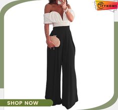 Backless Top & Wide-leg Pants Suit Wide Leg Pant Suit, Backless Top, Pants Suit, Leg Pants, Wide Leg Pants, Wide Leg, On Sale, Free Shipping, Pants