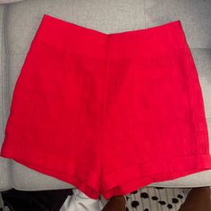 Bright Red Urban Outfitters Shorts Size 6, Fits Like A Medium Red Fitted Shorts For Summer, Red Bottoms For Day Out, Chic Red Shorts For Spring, Chic Red Spring Shorts, Red Short Length Bottoms For Spring, Red Vacation Bottoms With Built-in Shorts, Summer Bottoms With Pockets By Urban Outfitters, Red Bottoms With Built-in Shorts For Vacation, Red Bottoms With Built-in Shorts For Summer