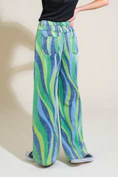 A printed denim tube top. Matching pant IT12945-SET. Details: Self : 100% Cotton Size & Fit - Model is 5`8" And Wearing Size Small- Measurements Taken From Size Small- Approx. Length: 10.5" Trendy Multicolor High Rise Jeans, Straight Leg Graphic Print Jeans For Spring, Multicolor Wide Leg Denim Jeans, Straight Leg Jeans With Graphic Print For Spring, Casual Denim Blue Bottoms With Graphic Print, Summer Straight Leg Jeans With Graphic Print, Multicolor Denim Pants With Pockets, High Waist Casual Jeans With Graphic Print, Casual Denim Blue Pants With Graphic Print