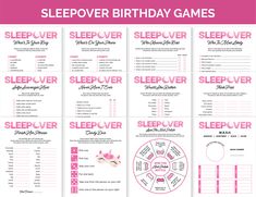 the sleepover birthday games are perfect for girls