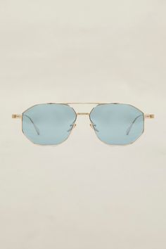 Classic Rimless Sunglasses For Summer, Gold Aviator Sunglasses With Polarized Lenses, Gold Aviator Sunglasses With Glass Lenses, Classic Rimless Aviator Sunglasses For Summer, Classic Aviator Sunglasses With Tinted Lenses For Summer, Modern Aviator Sunglasses With Gradient Glass Lenses, Modern Aviator Sunglasses With Glass Lenses, Classic Aviator Sunglasses With Mirrored Glass Lenses, Classic Aviator Sunglasses With Tinted Glass Lenses