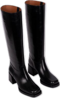 Classic Mid-calf Boots With Wide Calf And Block Heel, Classic Wide Calf Mid-calf Boots With Block Heel, Formal Wide Calf Mid-calf Heeled Boots, Wide Calf Mid-calf Boots For Formal Occasions, Classic Black Mid-calf Heeled Boots, Classic Knee-high Boots With Block Heel, Classic Wide Calf Mid-calf Boots With Stacked Heel, Classic Formal Mid-calf Boots With Block Heel, Elegant Medium Width Mid-calf Knee-high Boots